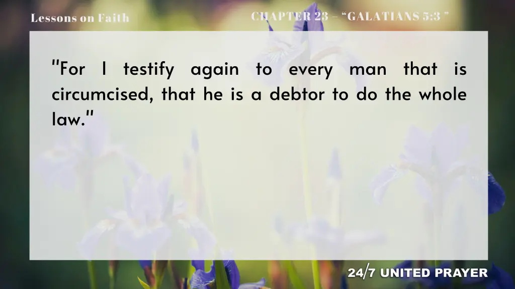 chapter 23 galatians 5 3 2