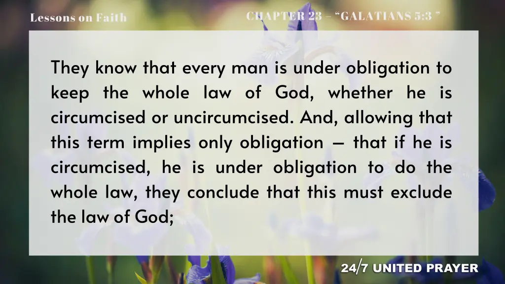 chapter 23 galatians 5 3 5