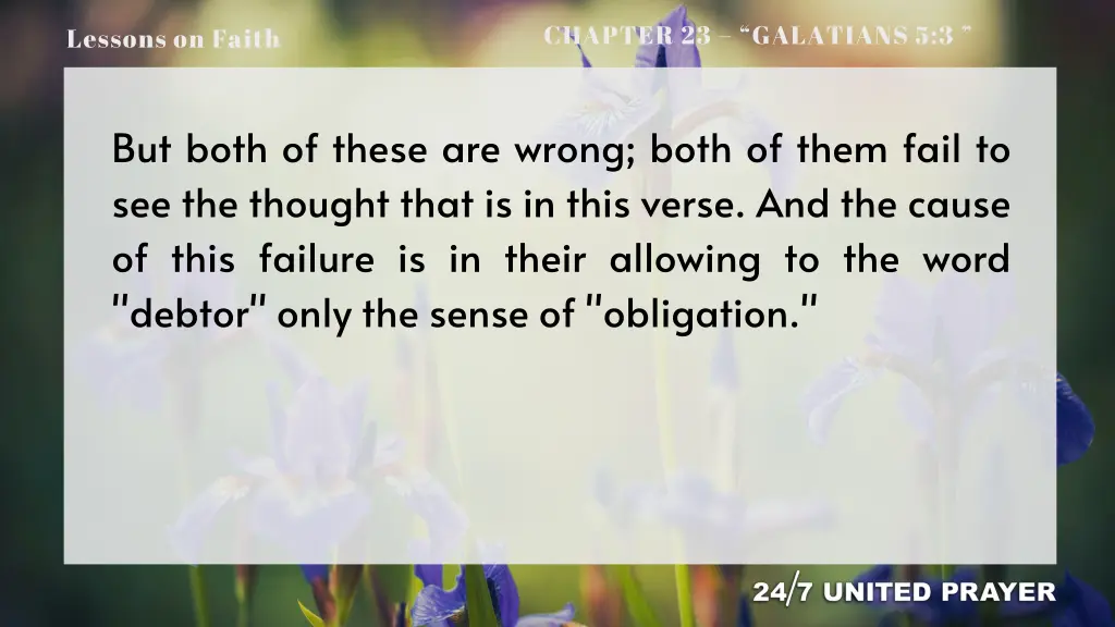 chapter 23 galatians 5 3 9