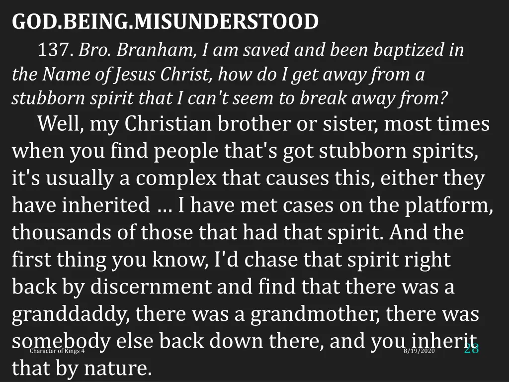 god being misunderstood 137 bro branham