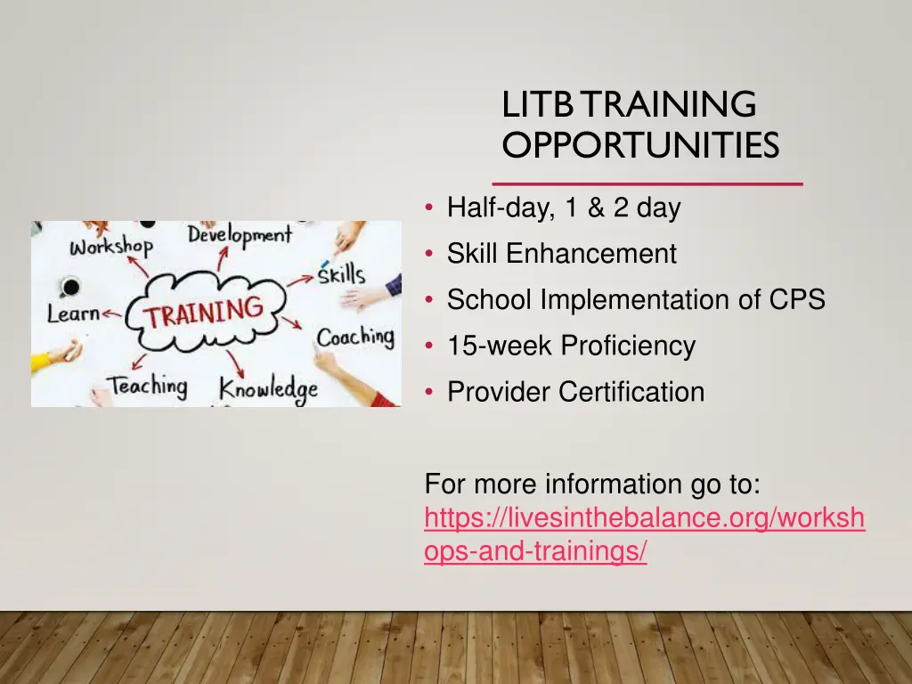 litb training opportunities