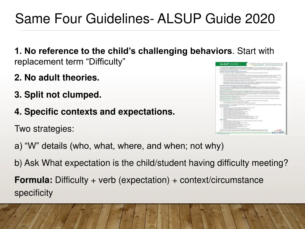 same four guidelines alsup guide 2020