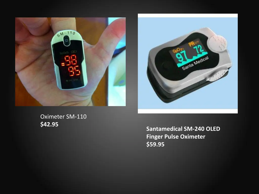 santamedical sm 240 oled finger pulse oximeter