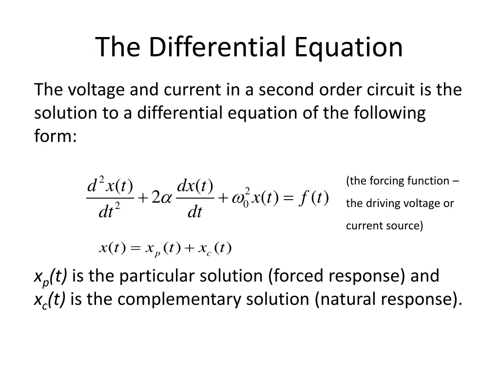 the differential equation 1