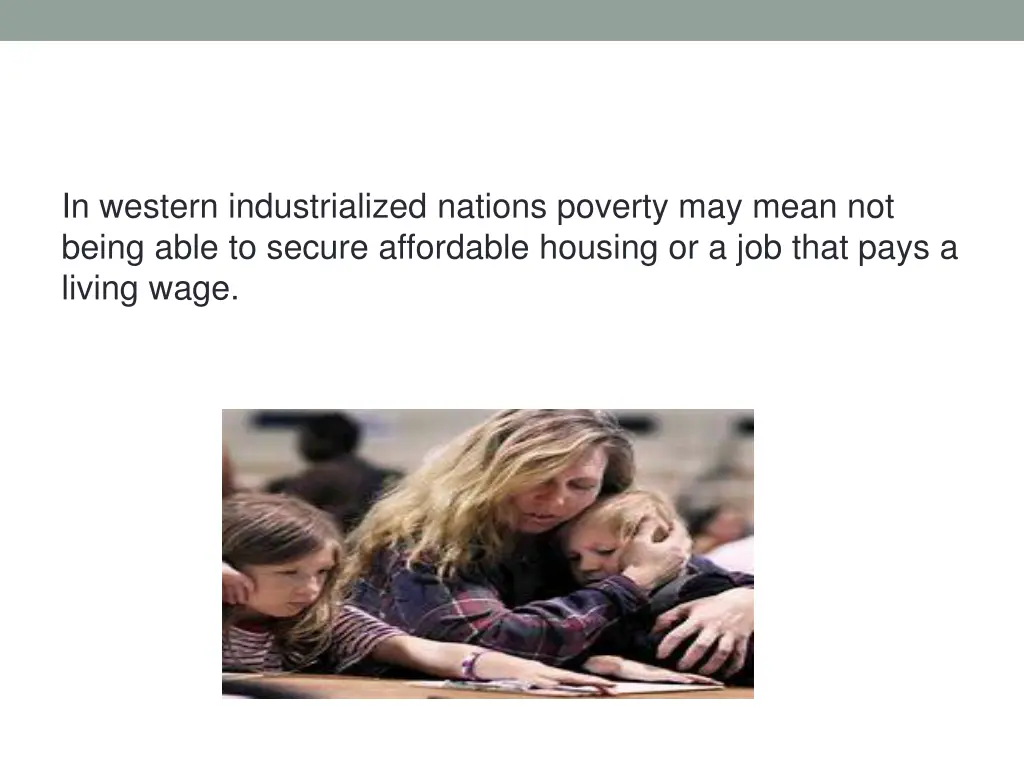 in western industrialized nations poverty