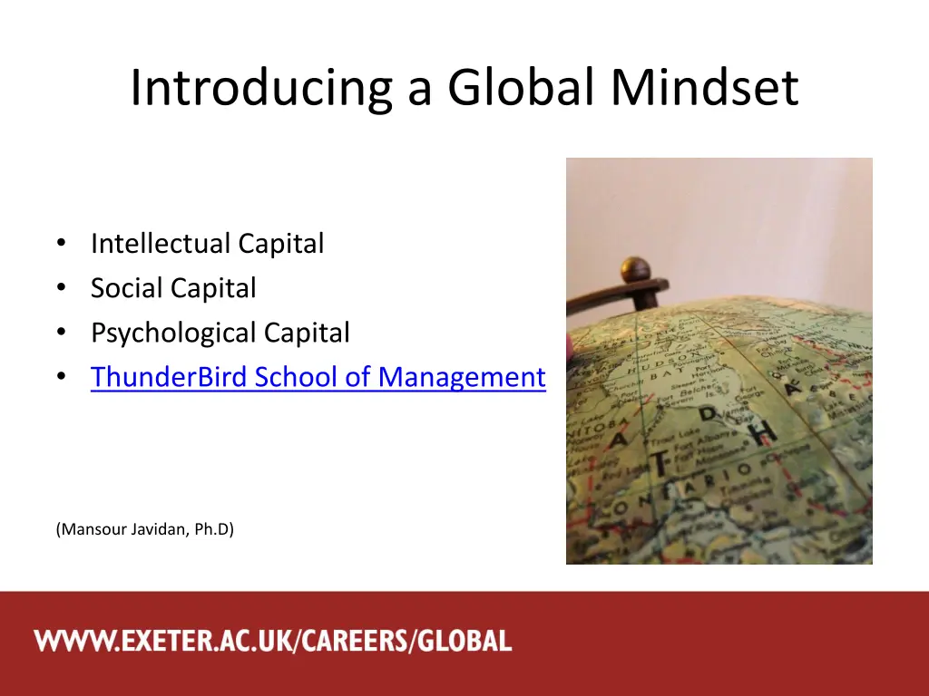 introducing a global mindset