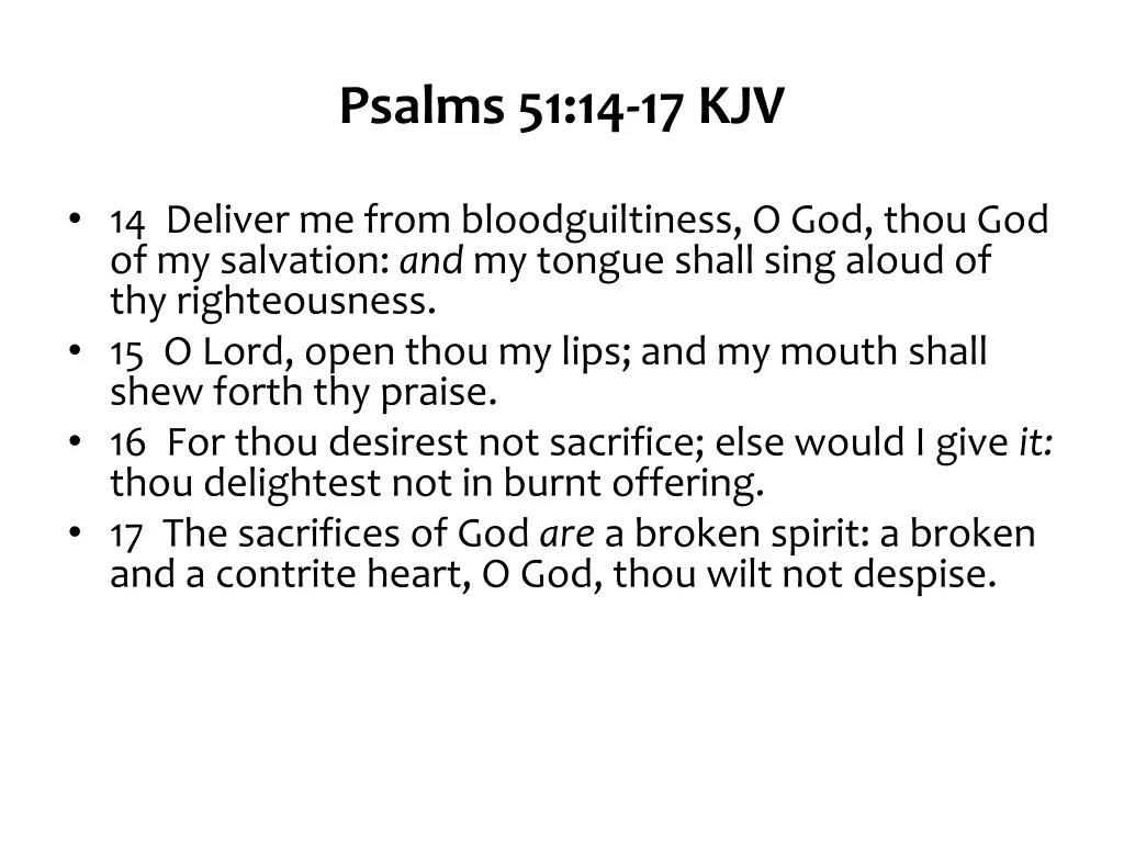 psalms 51 14 17 kjv