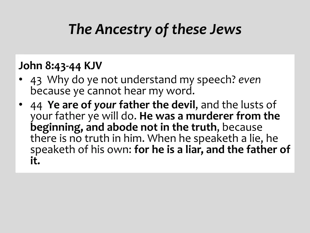 the ancestry of these jews