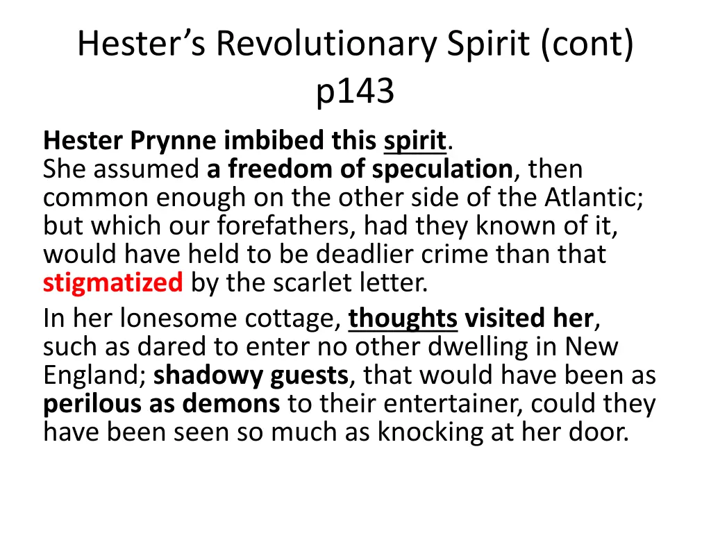 hester s revolutionary spirit cont p143 hester