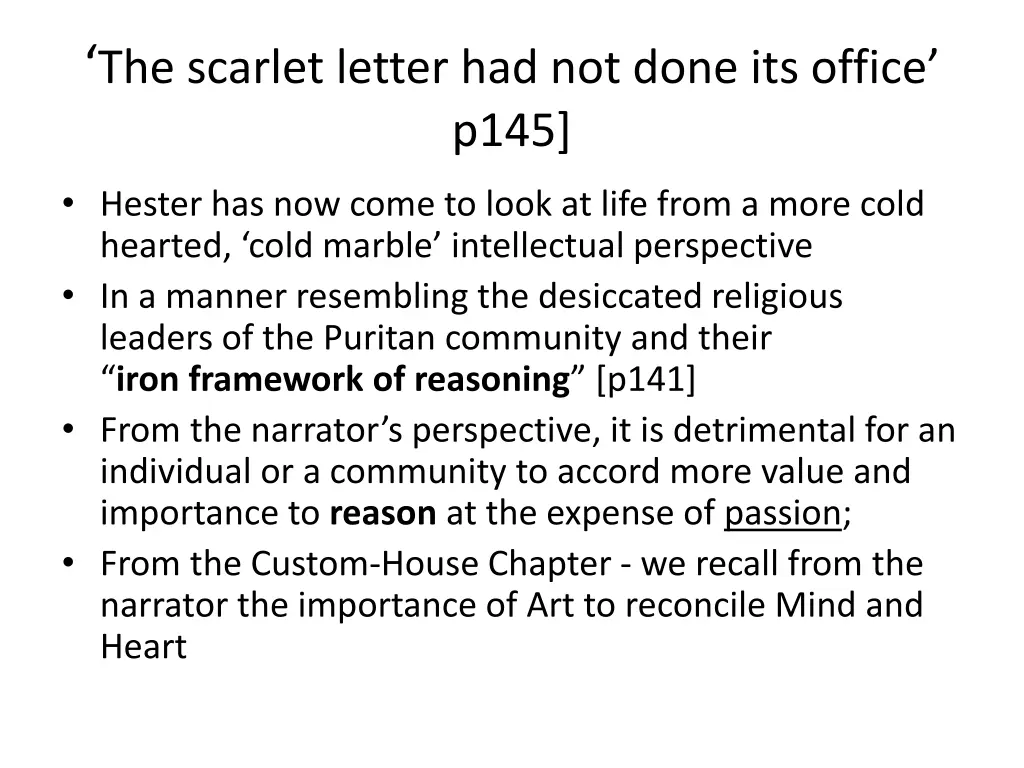 the scarlet letter had not done its office p145