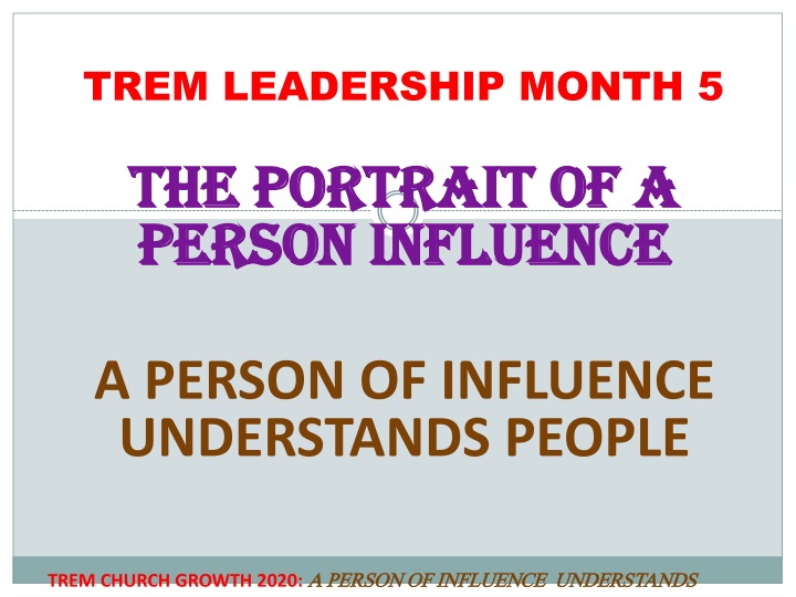 trem leadership month 5