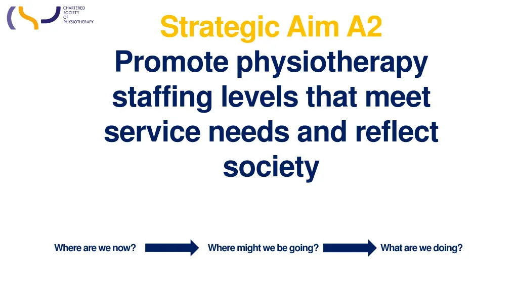 strategic aim a2 promote physiotherapy staffing