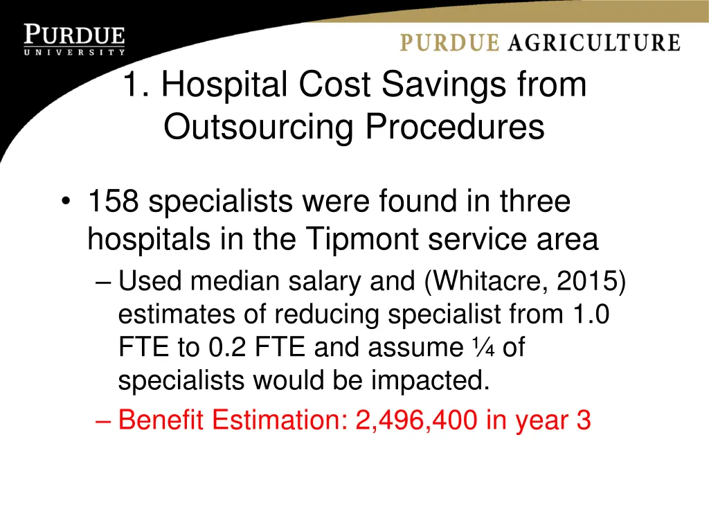 1 hospital cost savings from outsourcing 1