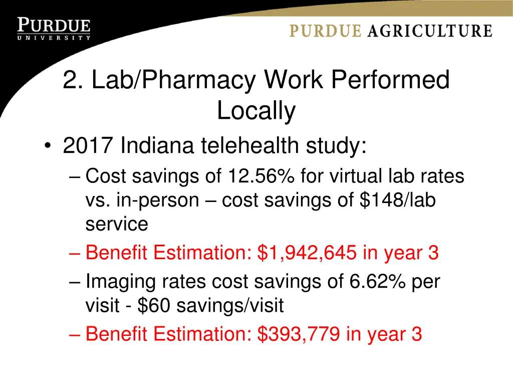 2 lab pharmacy work performed locally 2017