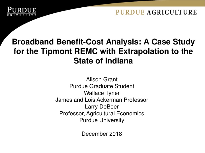 broadband benefit cost analysis a case study