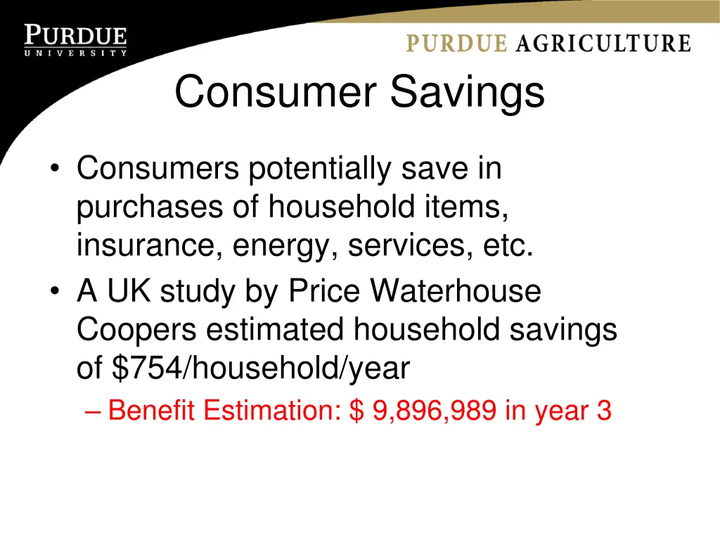 consumer savings