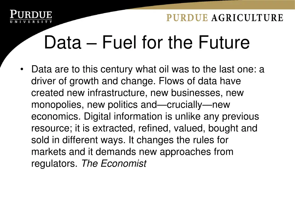 data fuel for the future