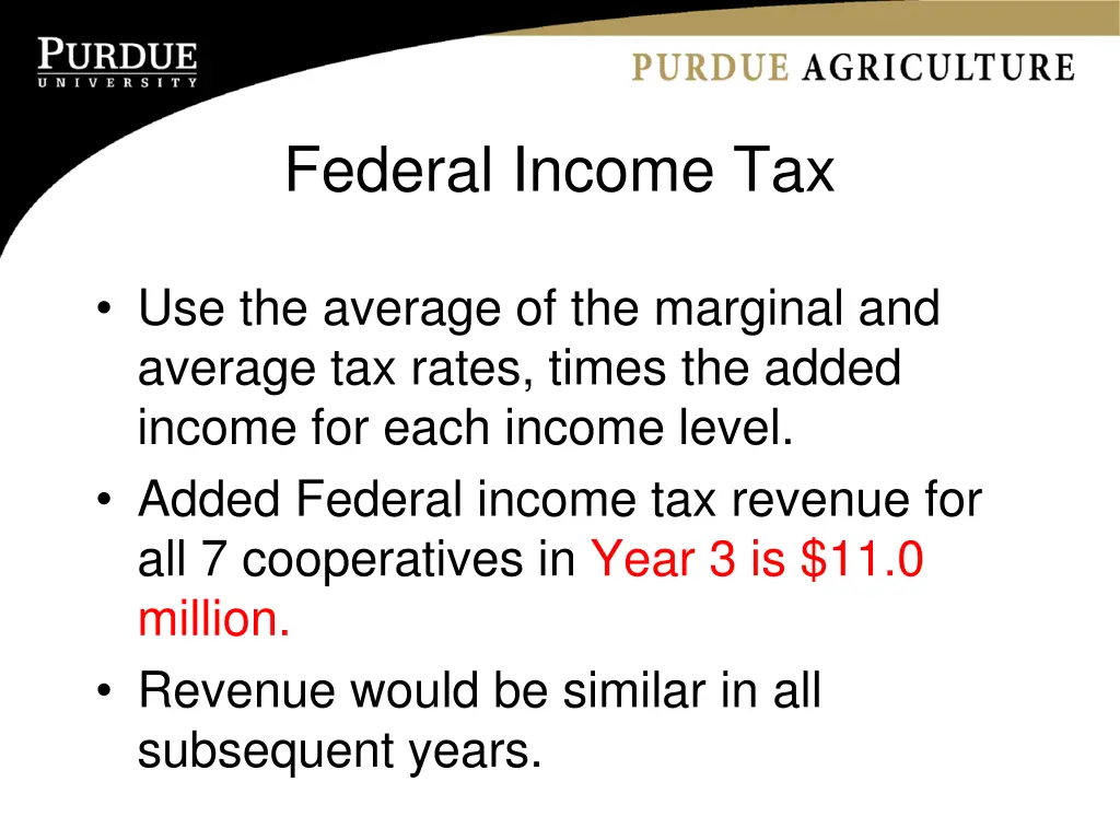 federal income tax