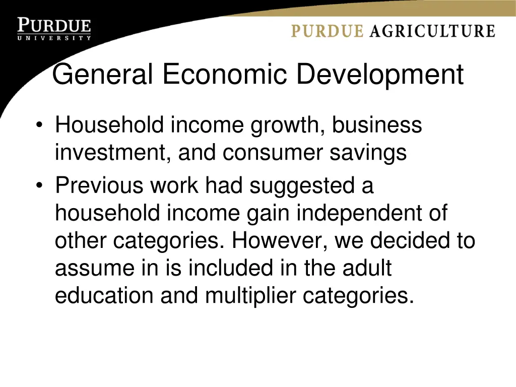 general economic development