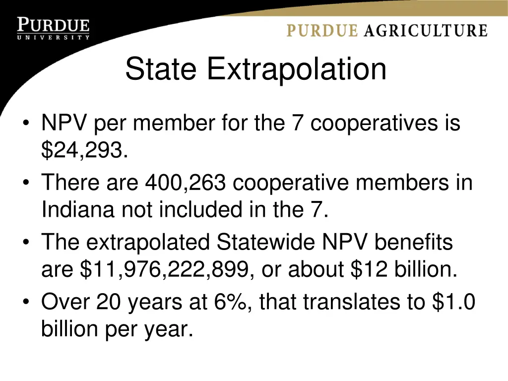 state extrapolation