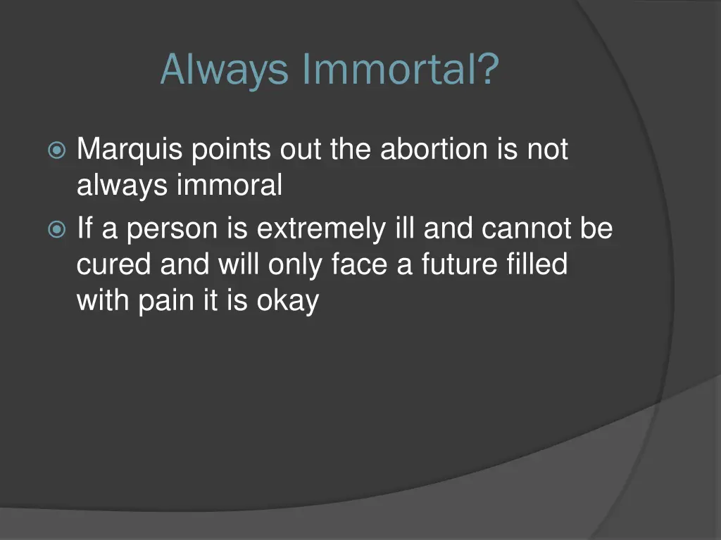 always immortal