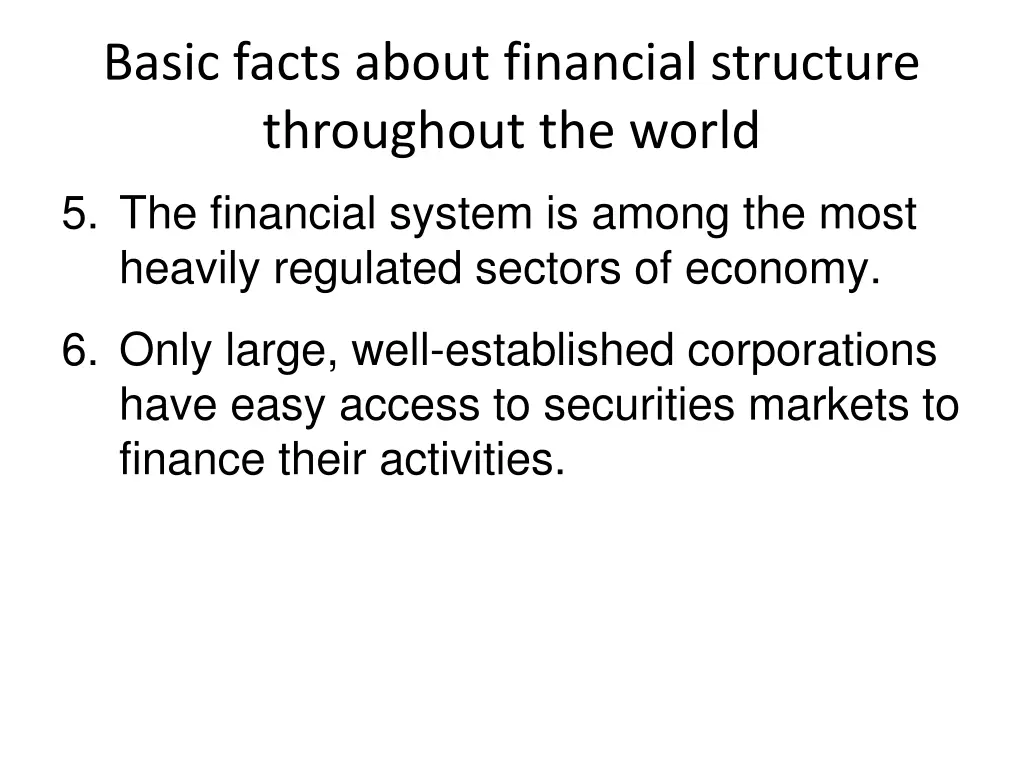 basic facts about financial structure throughout 3