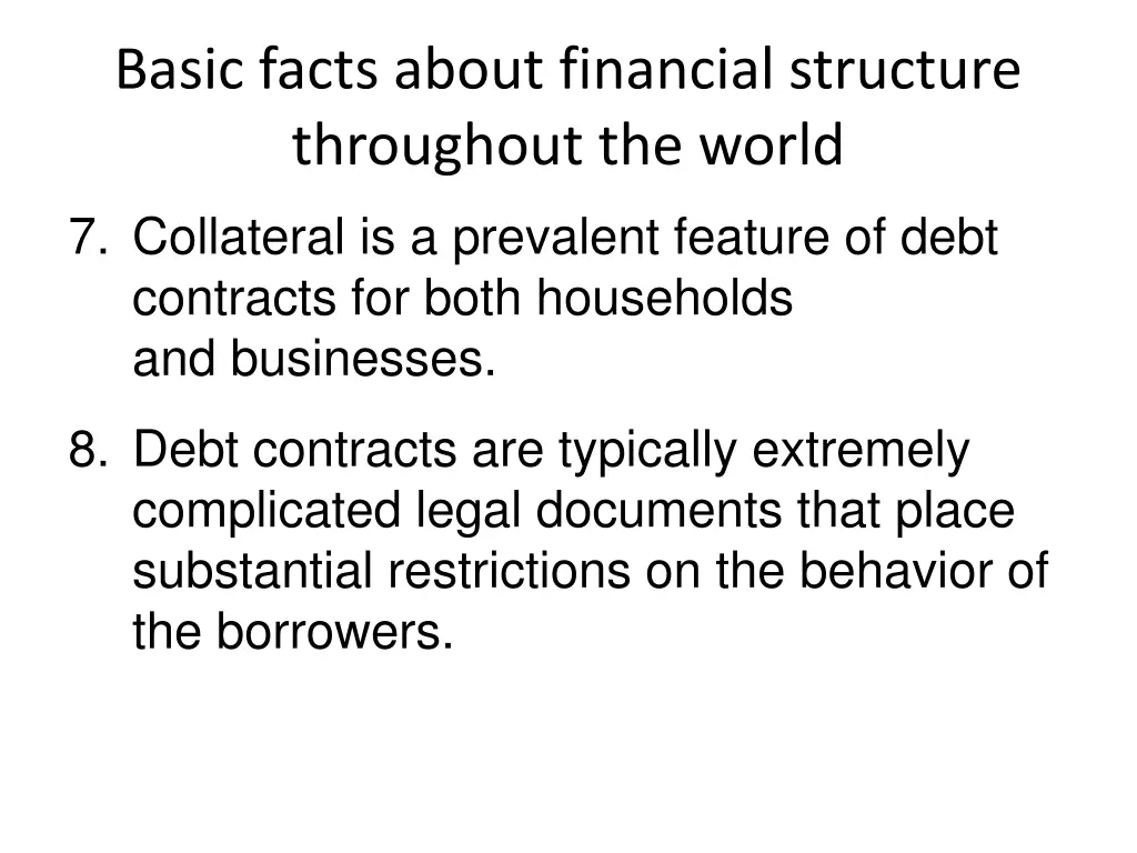 basic facts about financial structure throughout 4