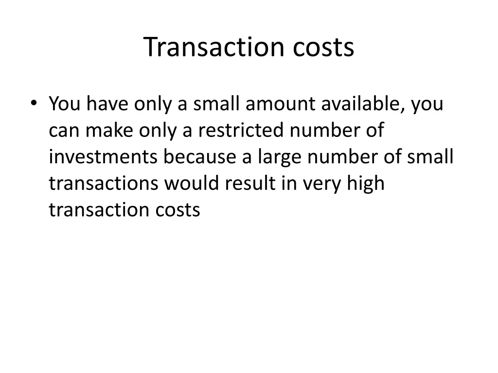 transaction costs 1