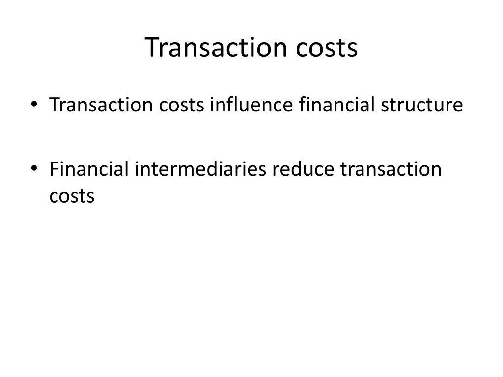 transaction costs