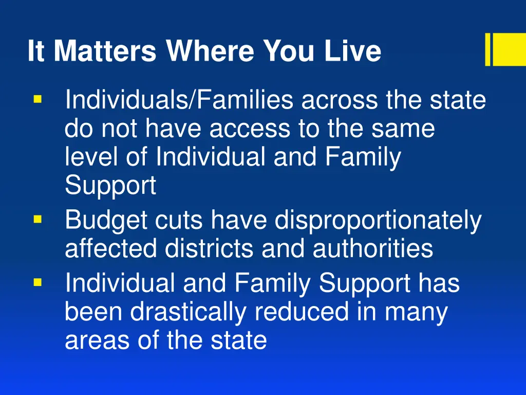 it matters where you live