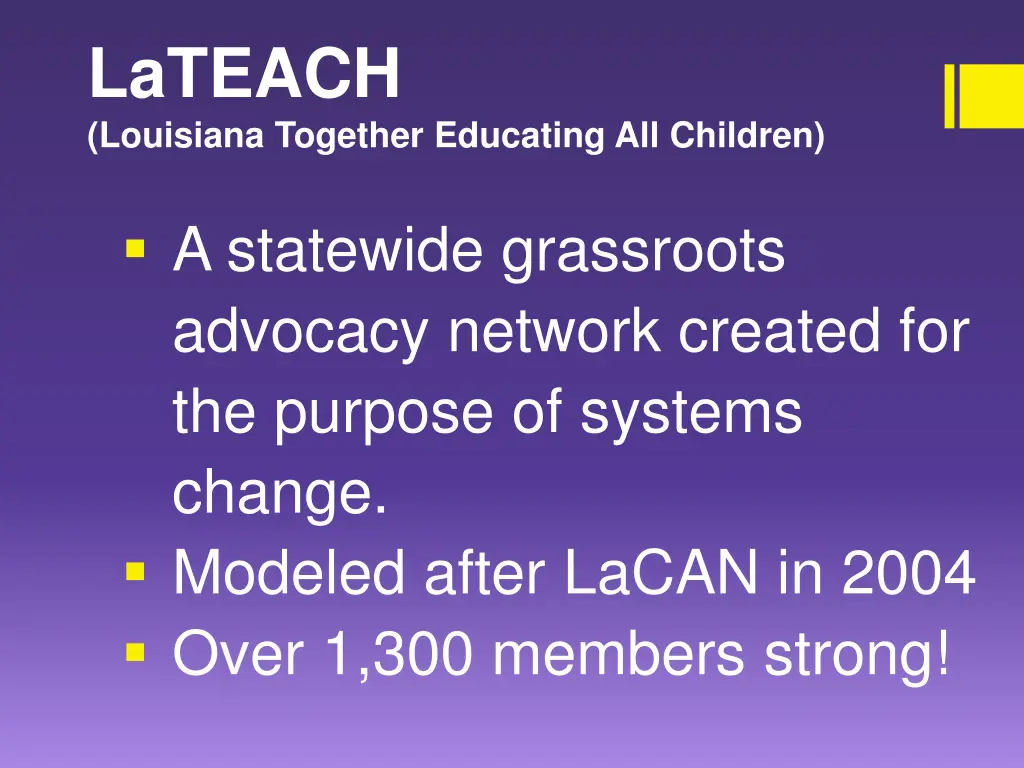 lateach louisiana together educating all children