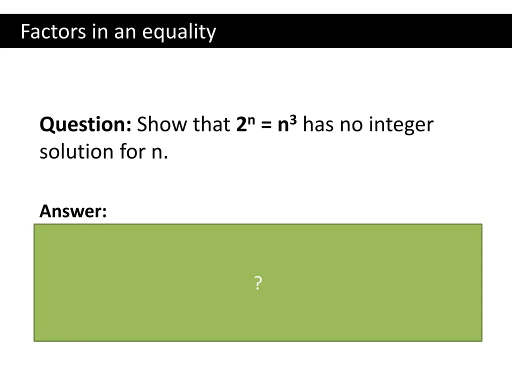 factors in an equality 2