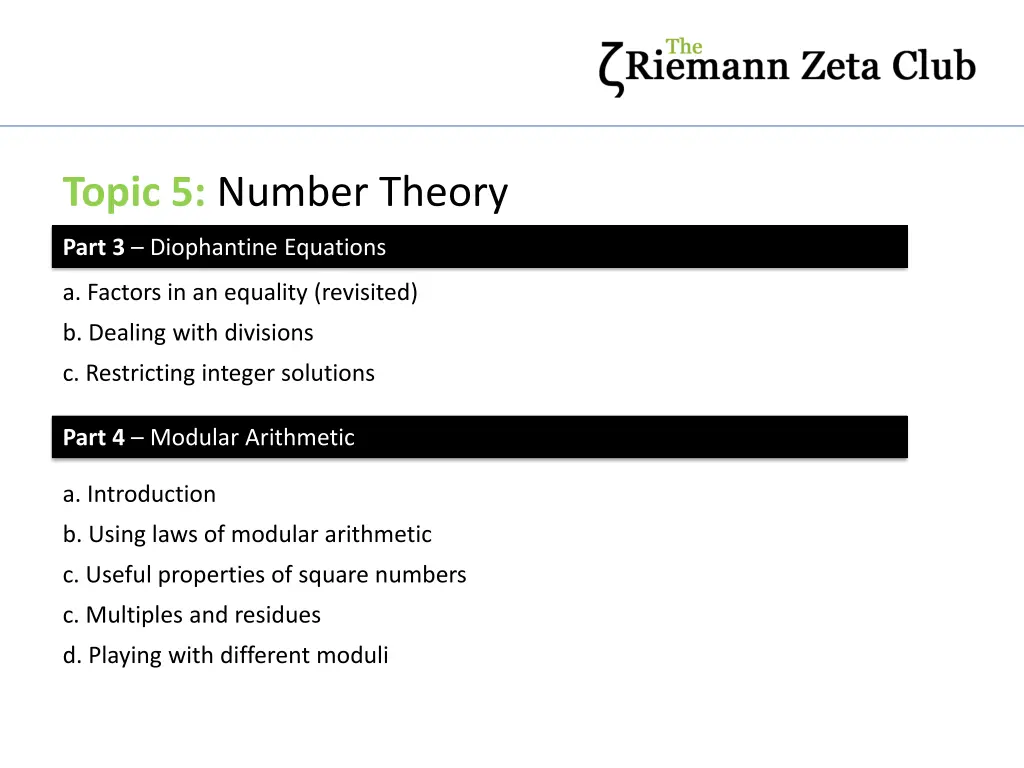 topic 5 number theory 2