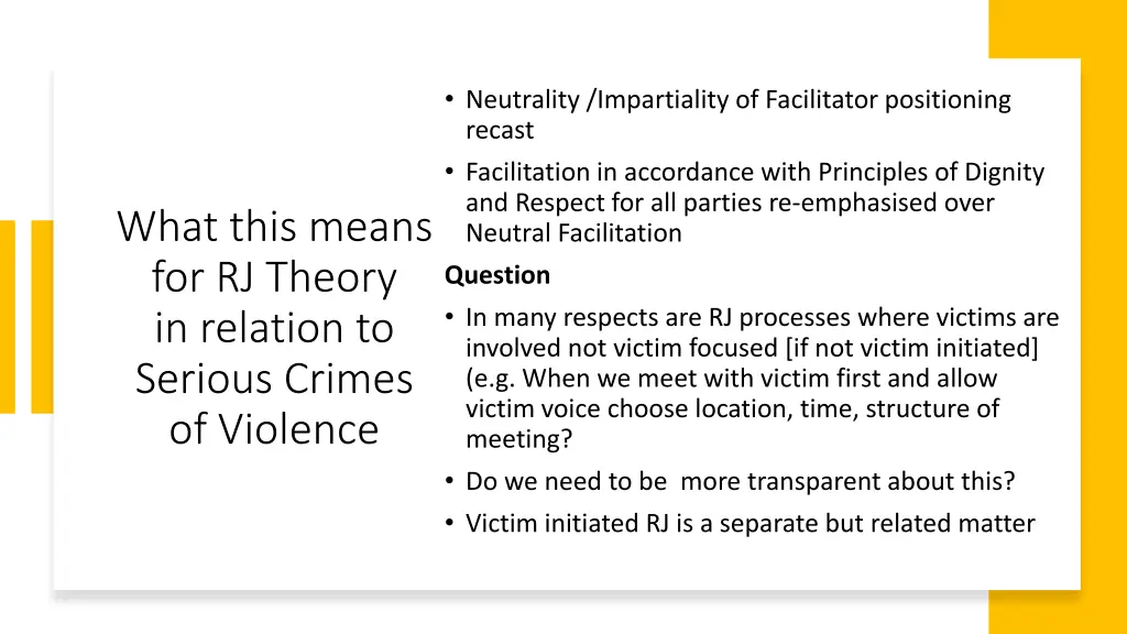 neutrality impartiality of facilitator