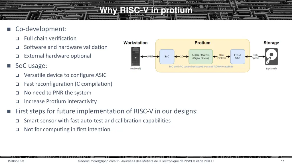 why risc v in protium