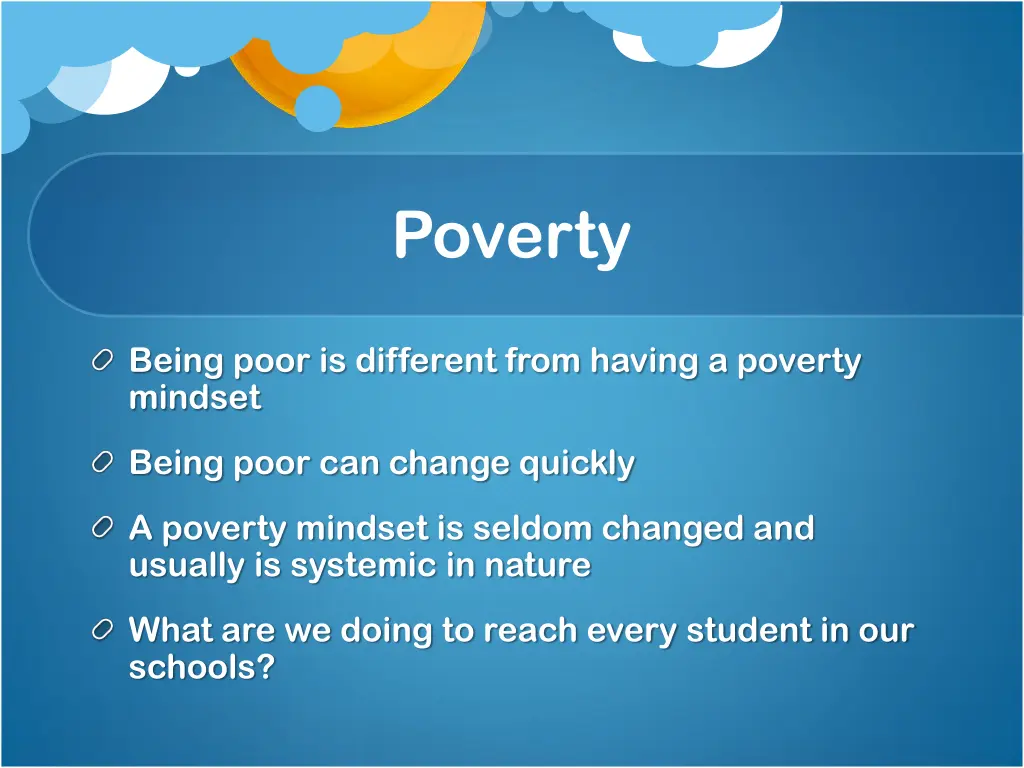 poverty