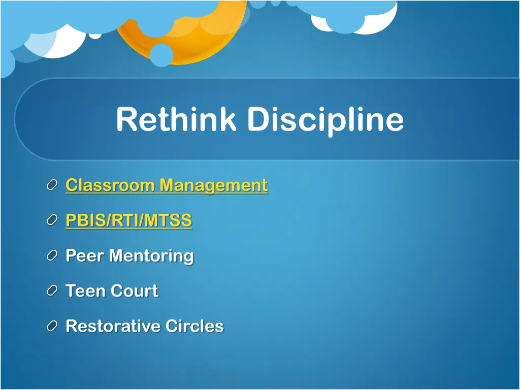 rethink discipline