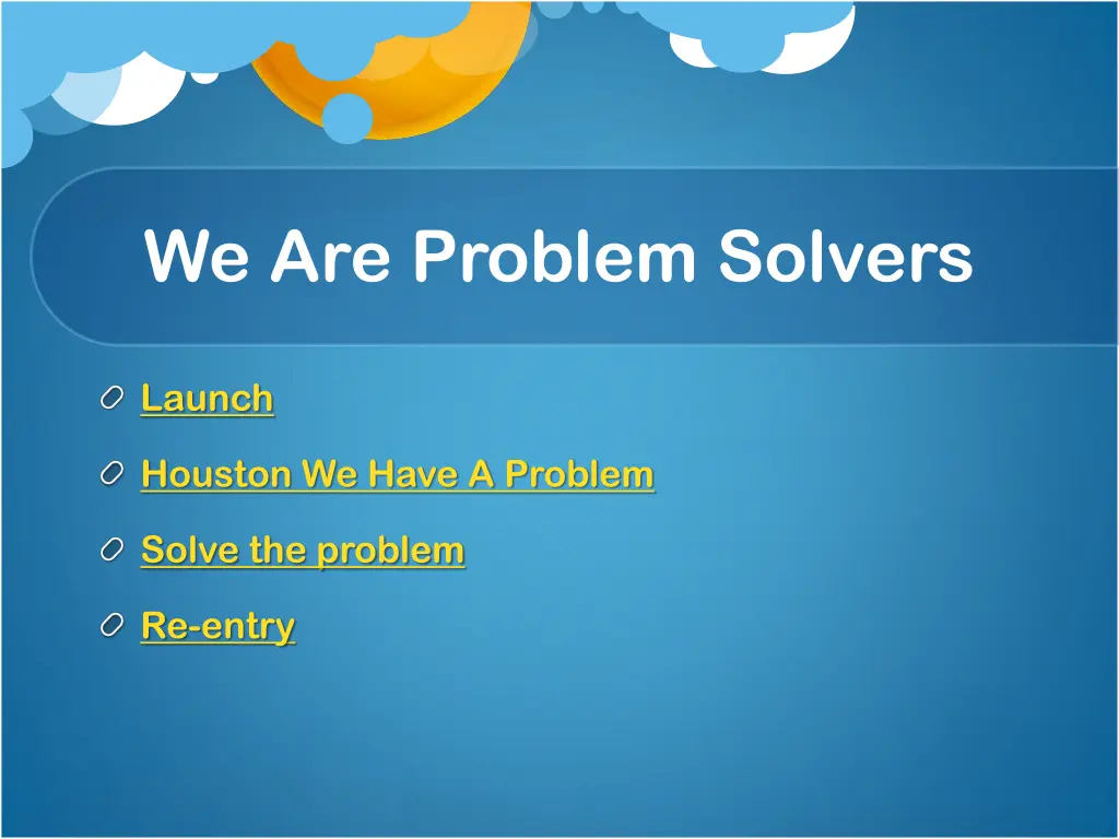 we are problem solvers