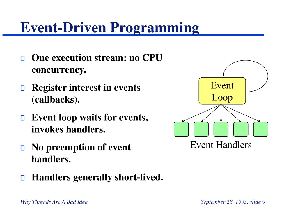 event driven programming