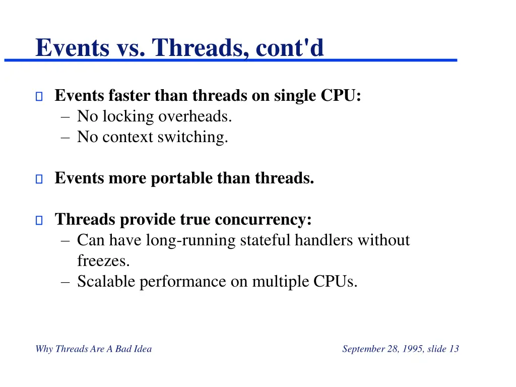 events vs threads cont d