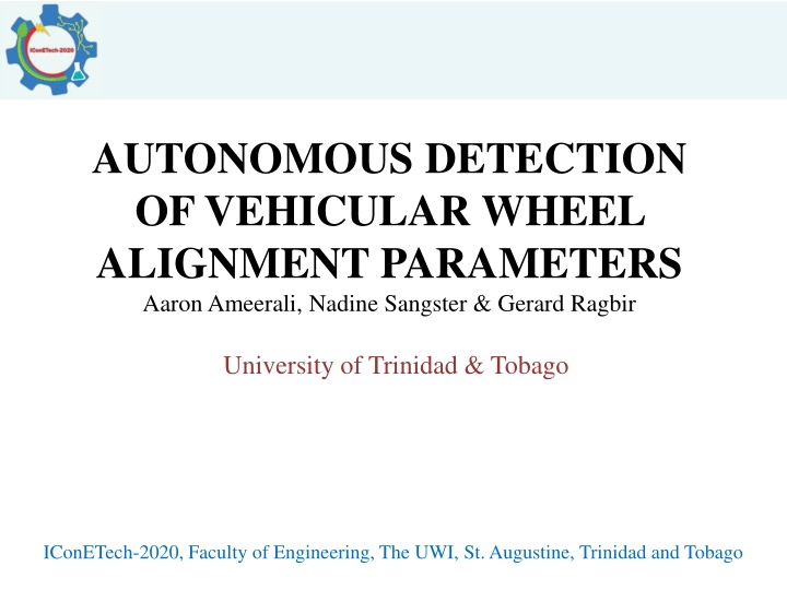 autonomous detection of vehicular wheel alignment