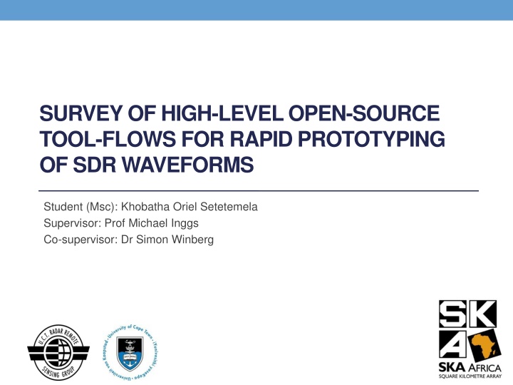 survey of high level open source tool flows