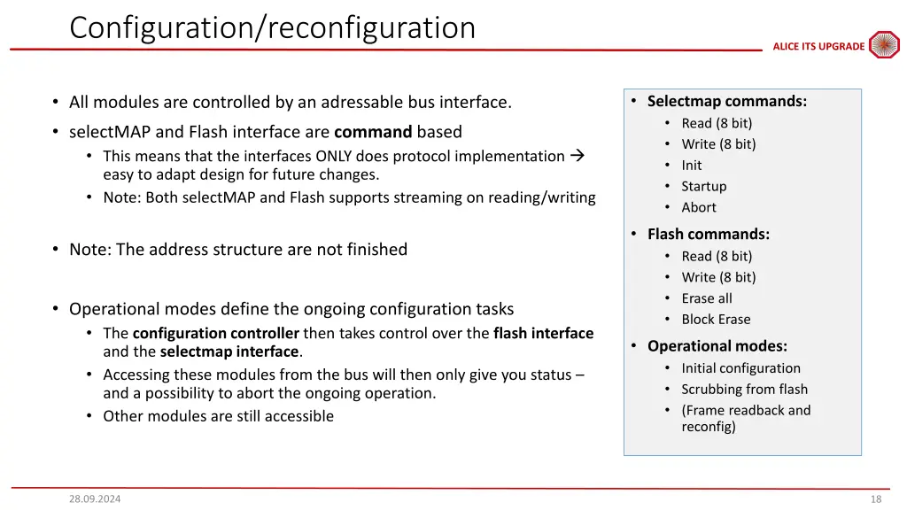 configuration reconfiguration