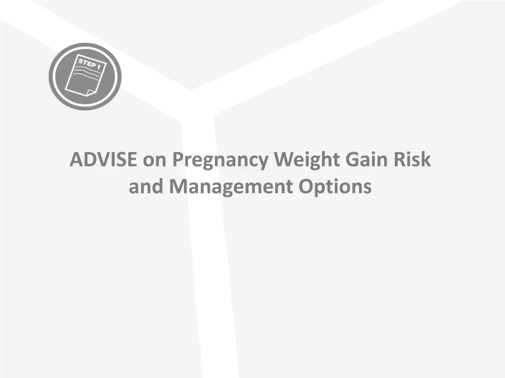 advise on pregnancy weight gain risk