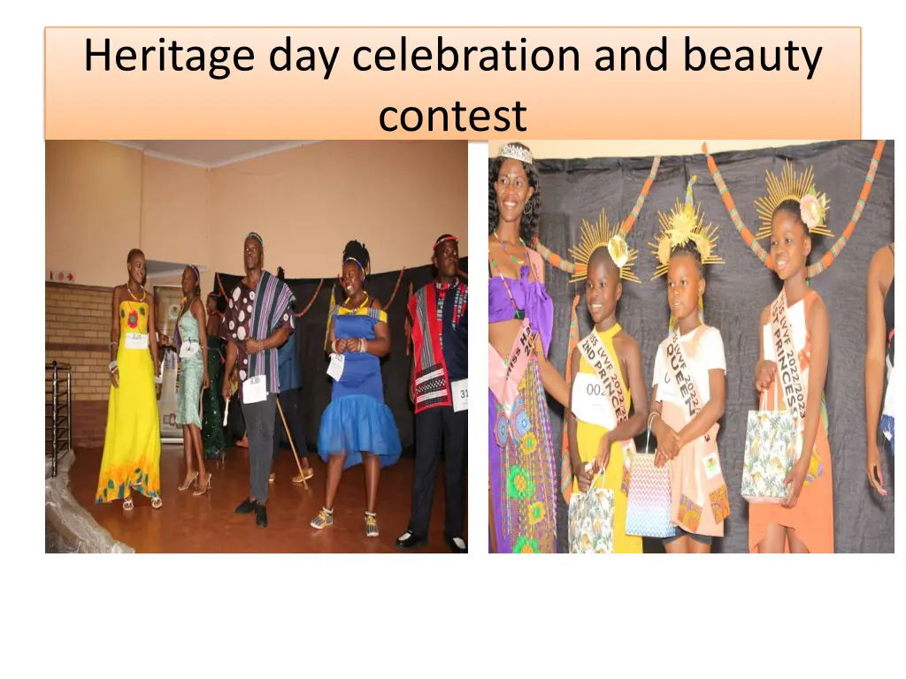 heritage day celebration and beauty contest