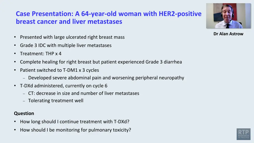 case presentation a 64 year old woman with her2