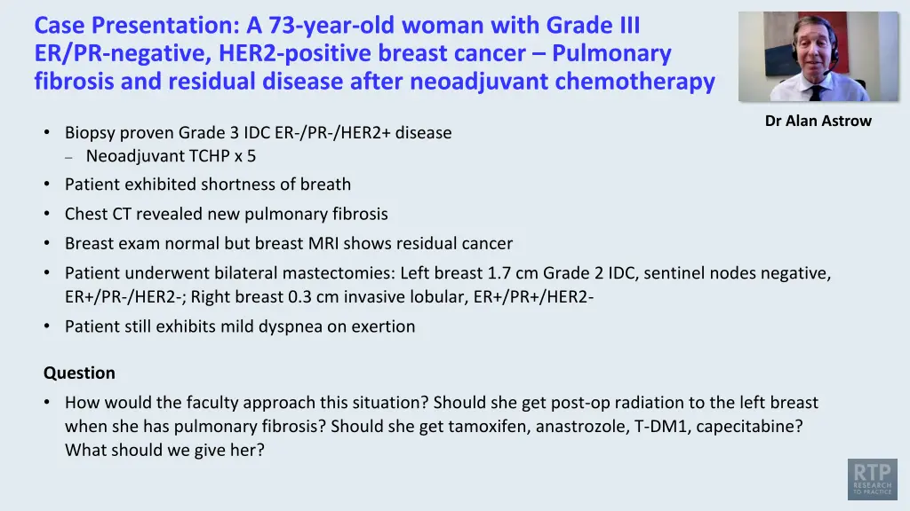 case presentation a 73 year old woman with grade