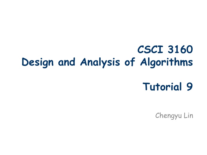 csci 3160