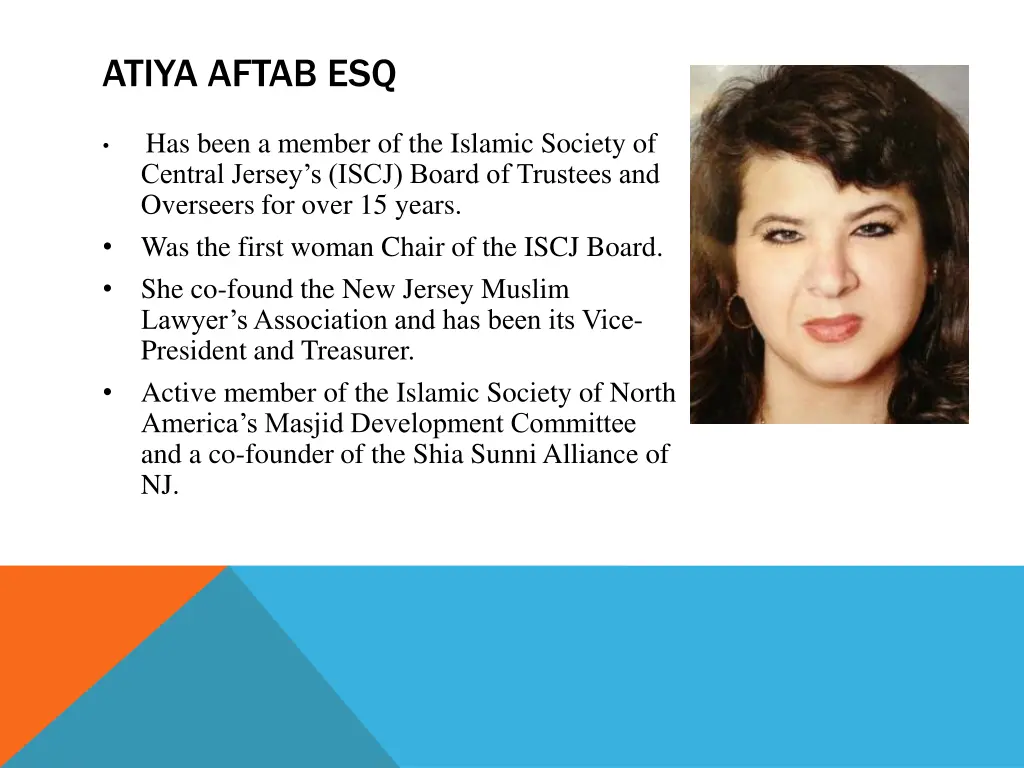 atiya aftab esq