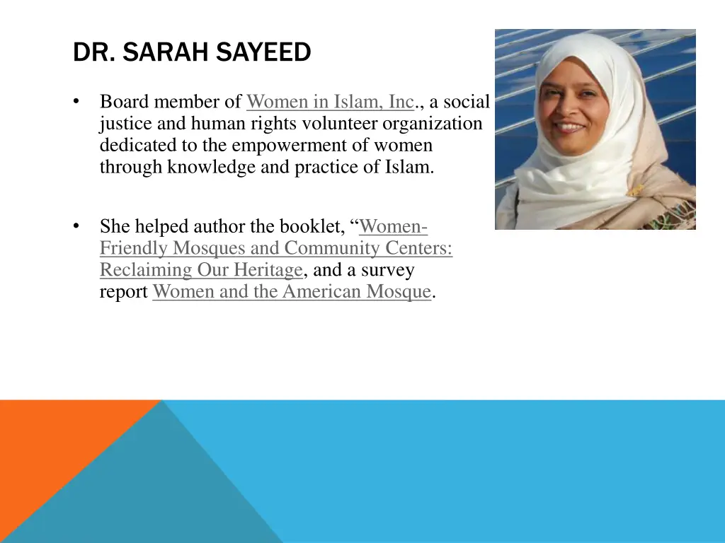 dr sarah sayeed